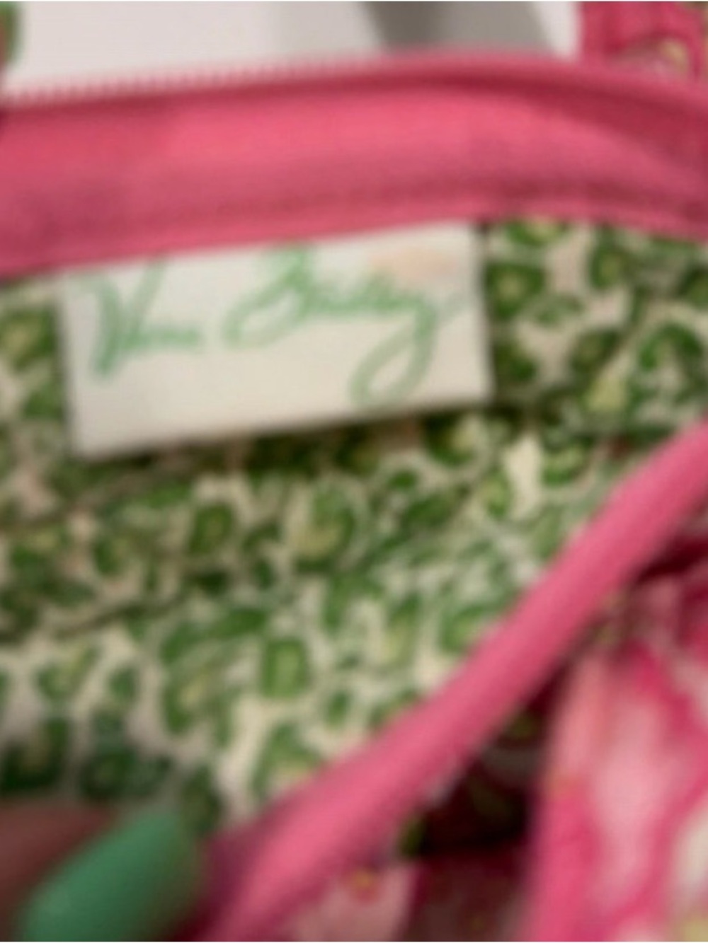 Quilted Pink Floral Tote Bag Vera Bradley - Picture 5 of 9